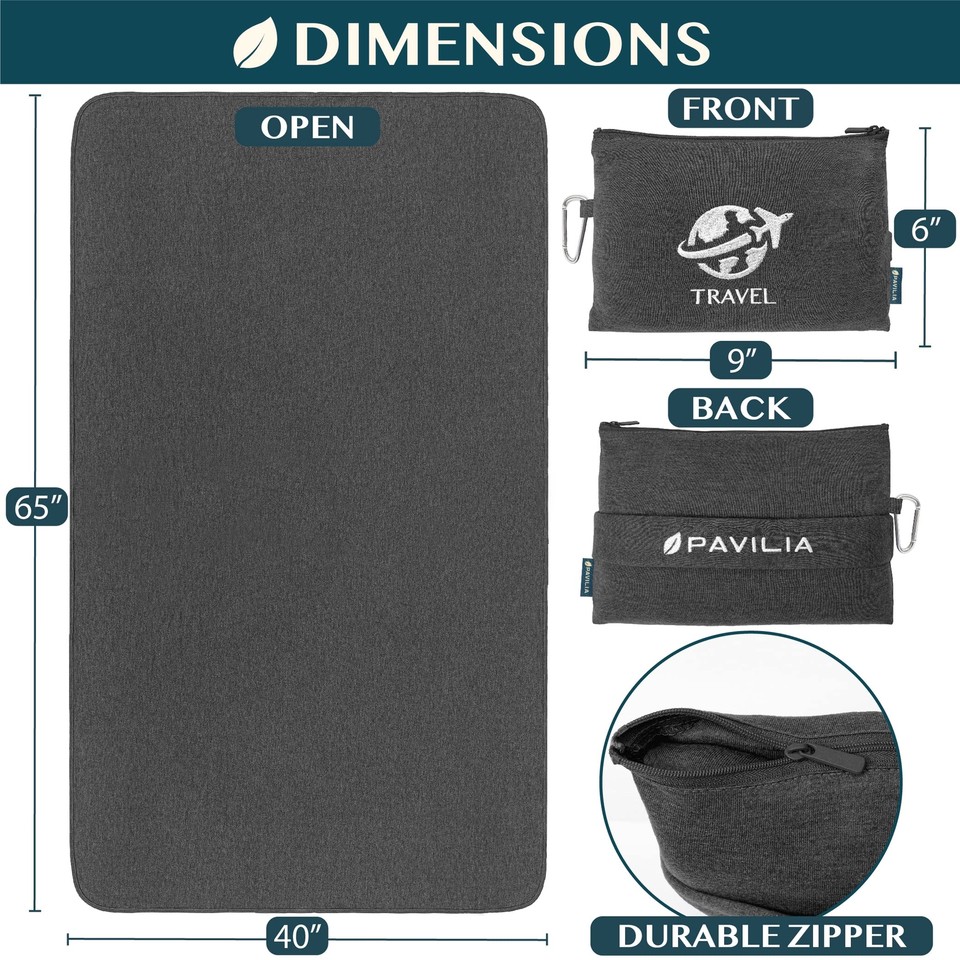 Travel Blanket Airplane Compact with Bag, Small Travel Pillow Blanket