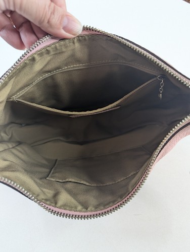 Borsa a tracolla Coach vintage in pelle rosa ciottoli portafoglio K0772-F10891 - Foto 10 di 13