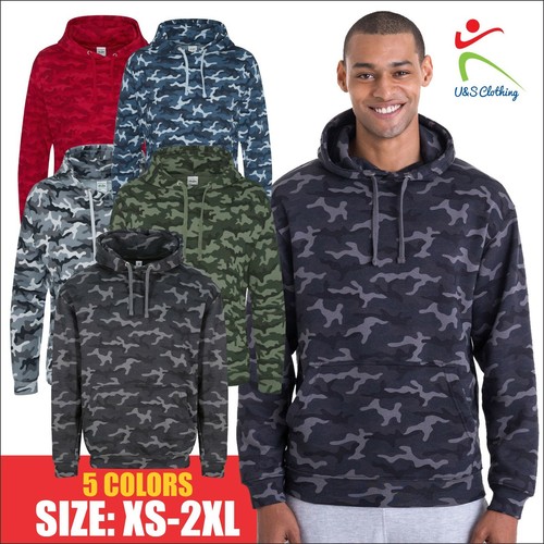 AWDis Mens Camo Hoodie Camouflage 