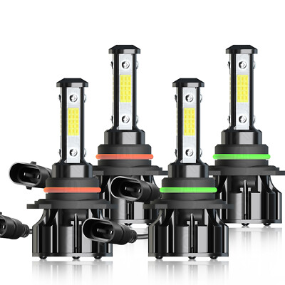 For Toyota Avalon 1998 1999 4X LED Headlight Bulbs High Low beam Combo Kit 6000K