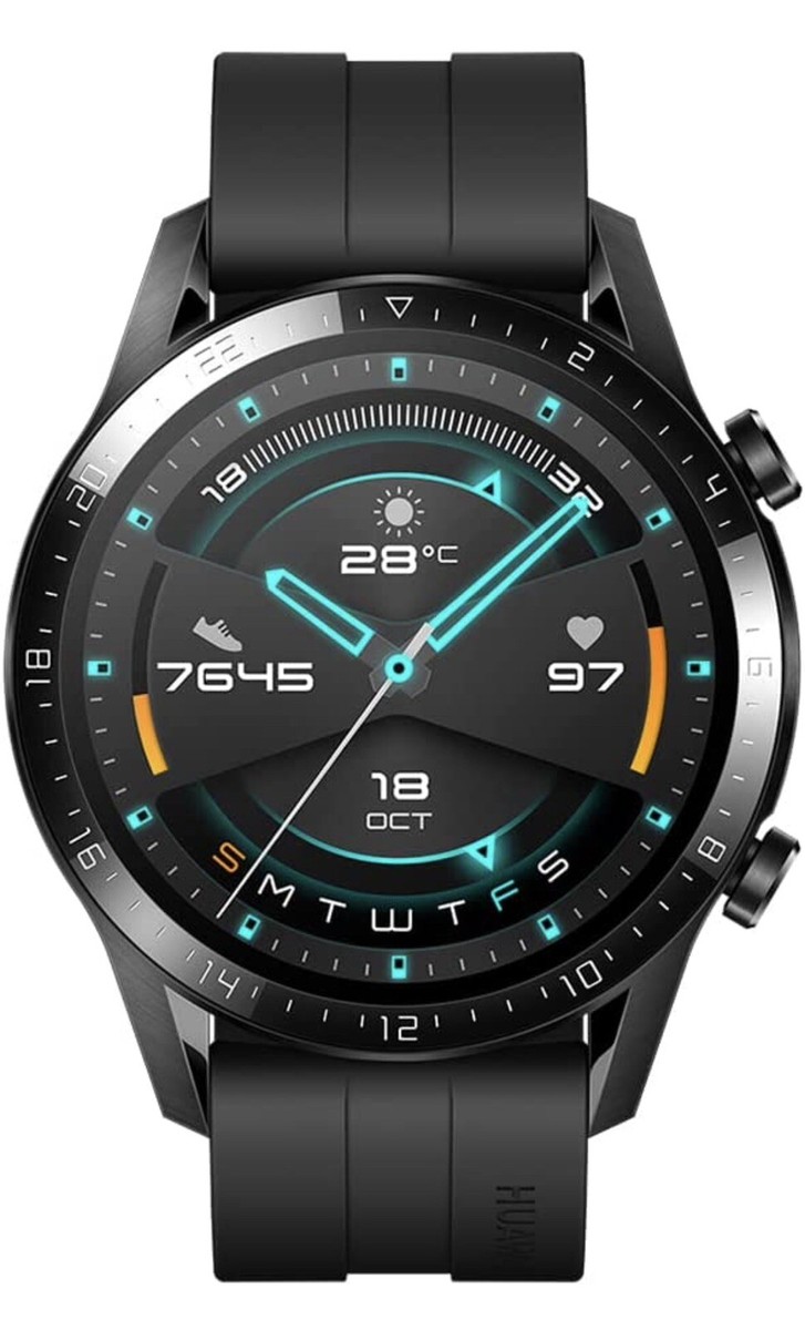 Huawei Watch GT 2 46mm - Black Strap GPS Bluetooth Smart