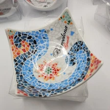 Gaudi Barcelona Bowl - Barcelona Spain Multi-Colored Mosaic Art Bowl - Rosman