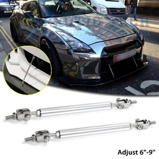 For Nissan 370Z GTR Adjust 6"-9" Bumper Support Sport Diffuser Splitter Bars Lip