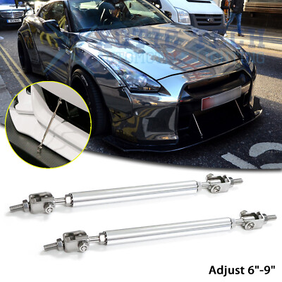 For Nissan 370Z GTR Adjust 6''-9'' Bumper Support Sport Diffuser Splitter Bars Lip