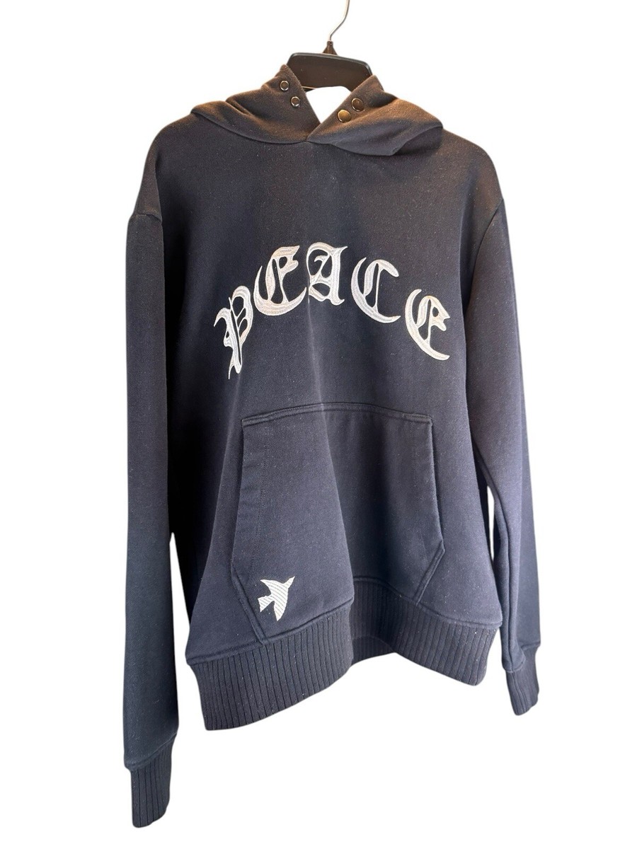 DCPL Dedicated To The Lord Black Peace Hope Pullover Fashion Hoodie Sz  Small