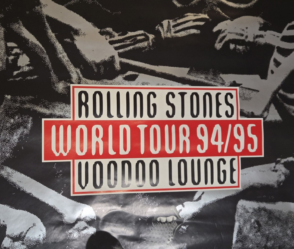 Rolling Stones Voodoo Lounge poster 1994 1995 Vintage Devil