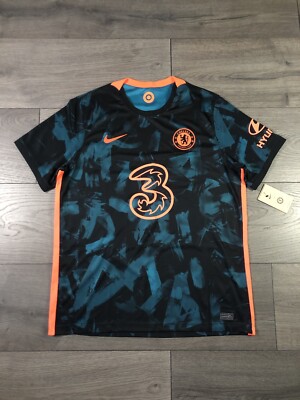 Nike Chelsea FC Third Kit Jersey 21/22 Green Orange Mens Size XL