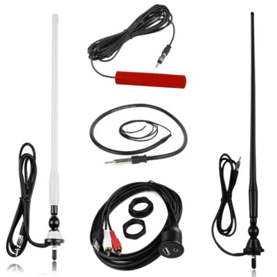 GUZARE Marine Waterproof Radio Antenna Boat Rubber Aerial Accessories For Yacht ATV UTV