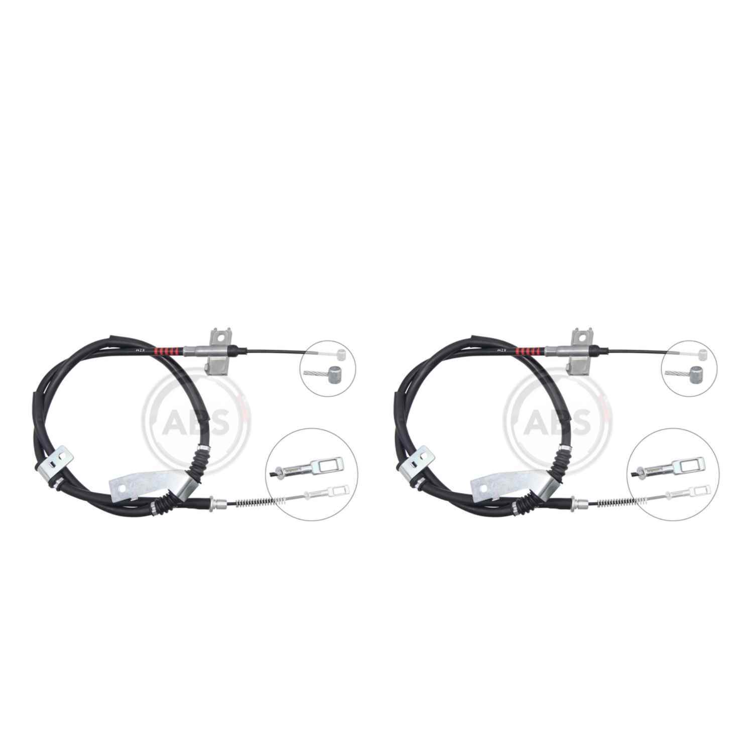 A.B.S. Bremsseilen Handbremsseil Set links rechts für Ssangyong Rexton W GAB_