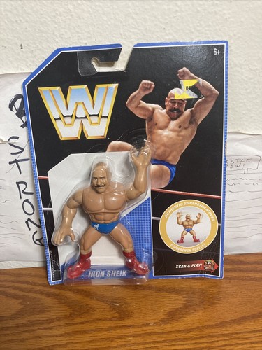 WWE IRON SHEIK MATTEL RETRO WRESTLING FIGURE SERIE...