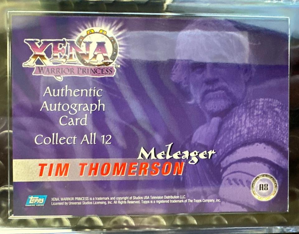 Topps Xena Series - Tim Thomerson #A8 and Robert Trebor #A9 - Autographed Cards - Image 3 of 4