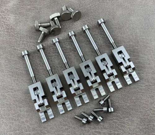 6 PCS Floyd Rose Titanium Double Locking Tremolo Bridge Saddles USA MADE