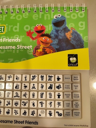 Cricut Cartridge Sesame Street Friends Elmo Cookie Monster Grover Oscar - Picture 4 of 5
