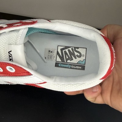 Vans Lowland CC Men\'s Sz 10.5 Varsity Red/True White Men\'s Skate Casual Sneakers Vans Lowland CC New Varsity Red/True White Men main image 2