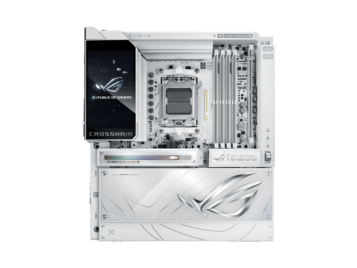 ASUS ROG Crosshair X870E Glacial AM5 AMD X870E Extended ATX
