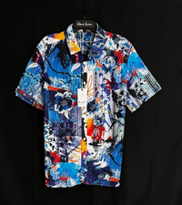 Robert Graham GARDEN RETRO XL Classic Fit Short Sleeve Shirt NWT 178 X-Large