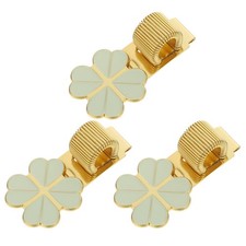 3 Pcs Decorative Pen Clip Spring Holder Pencil Pocket Metal Clips for Notebooks