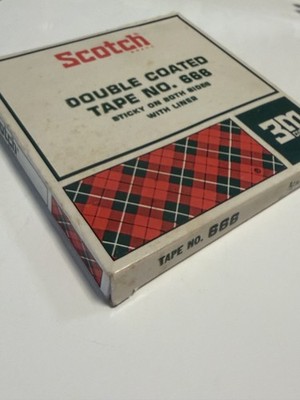 Vintage 3M Scotch Double Coated Tape No 666 Roll w Box USA Adhesive NOS