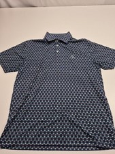 Rhoback Men s Polo The Koopa Print Golf Cart And Palm Trees Medium AOP