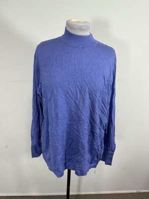 August Silk Womens Blue Color Long Sleeve Sweater Size 2X