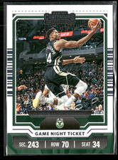 2023-24 Panini Contenders Giannis Antetokounmpo #23 Game Night Ticket Bucks