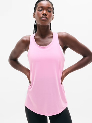 New Athleta M Move with Ease Tank Waterlily Pink Medium Regular
