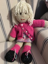 Hand Knitted Soft toy, Rag Doll