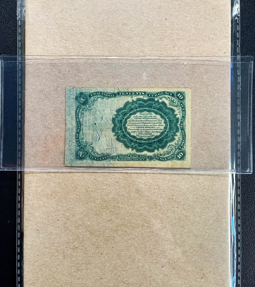 10 Cents Fractional Currency "5th Issue" - VF - Image 2 of 2