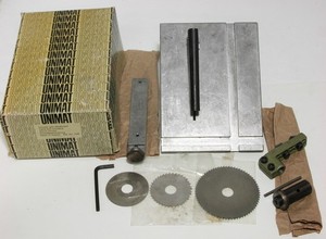 Unimat DB / SL  Mini Lathe Table Saw Attachment, Ref No 1240 & 1241