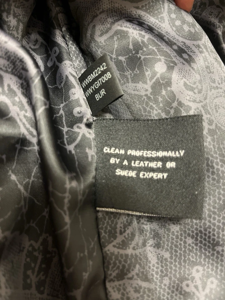 Chaqueta de moto negra remache 100 % cuero genuino para mujer talla XS roja de motociclista Foto 4 de 4