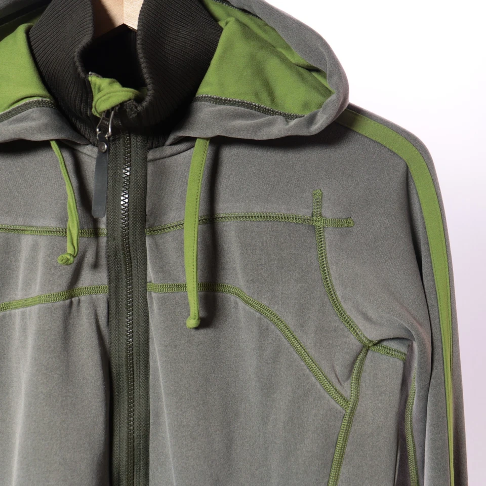 Chaqueta Mountain Hardwear Mujer Gris Medio Cremallera Completa Con Capucha Agujeros para los Pulgares Exterior Foto 4 de 4