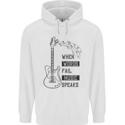 Gitarre Wenn Worte Versagen Spricht Musik Kinder Hoodie