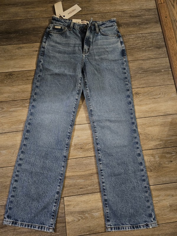 Guess Jeans G08 Mid Rise Straight Womens Measured 27x 30 Blue Casual StretchNWT.