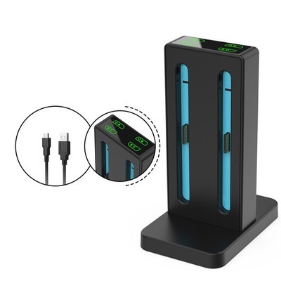 Für Switch2 Joy Con Ladestation mit roten und grünen LED Power Status Anzeigen