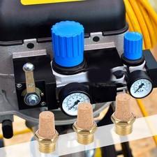 10Pcs Brass Pneumatic Silencer Muffler Thread Exhaust Noise Reduction