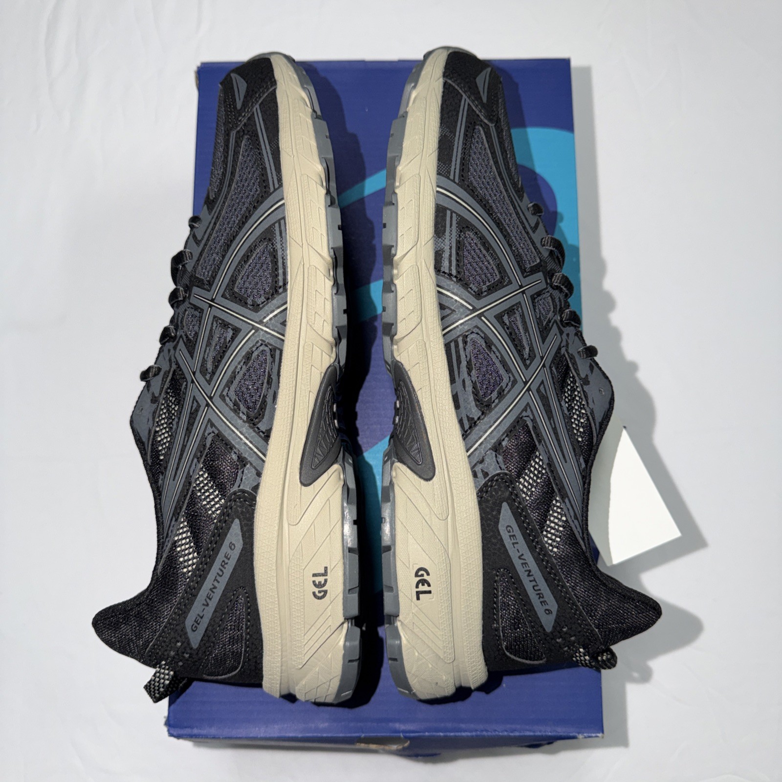 ASICS Men's Gel Venture 6 T7G1N Size 9 1/2 Black Gray Running Shoes thumbnail 9