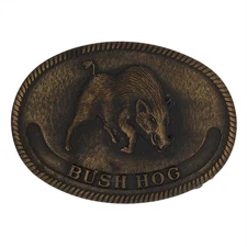 New Bush Hog Farm Farming Tractor Brush Cutter Farm Western Vtg Belt Buckle