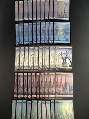 FOIL Full Art Basic Land Set ×50 - Phyrexia All Will Be One - MTG