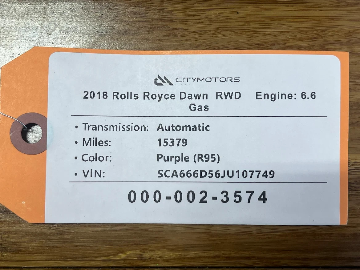 2018-2023 Rolls Royce Dawn Front Right Frontward Fender Liner Splash Shield OEM