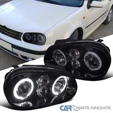 Blacksmoke Fits 1999-2006 Vw Golf Gti R32 Mk4 Led Halo Projector Headlights