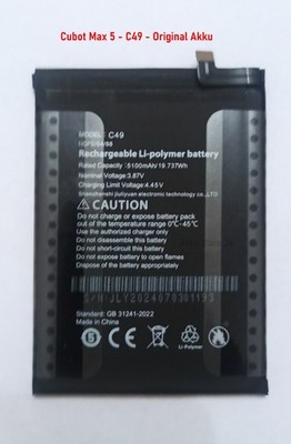 CUBOT Max 5 Akku **C49**  5100mAh ** Original Akku + Schneller Versand