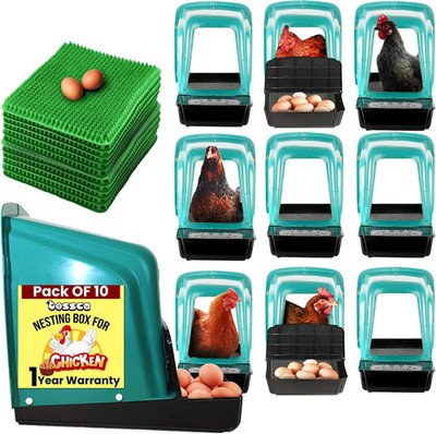 Nesting Boxes for Chicken Coop | Roll Away Hen House for Laying Eggs | Durable P