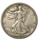 1935-P Philadelphia Walking Liberty Silver Half 50c Extremely Fine XF+