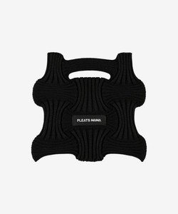 PLEATSMAMA Black Mini Bow Bag