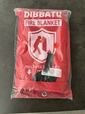 Fire Blanket for Home and Kitchen, Fire Blankets Emergency 2 Pack-red Dibbatu