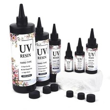 Resina UV Cristal Transparente Pegamento Duro Ultravioleta Curado Epoxi Para Hágalo Usted Mismo Hecho a Mano