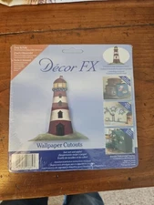 16 Lighthouses Red White Folk Rustic Wall Decor FX Light House Wallpaper Cutouts