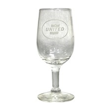 Vintage 1960s UNITED AIRLINES First Class Cordial Aperitif Stemmed Glass 2oz
