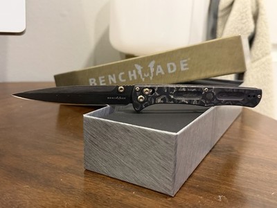 Benchmade Gold Class Fact 417BK-231 - Class Loki Damasteel Carbon Folding Knife