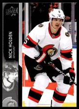 2021 Upper Deck Hockey Nick Holden 608 Ottawa Senators